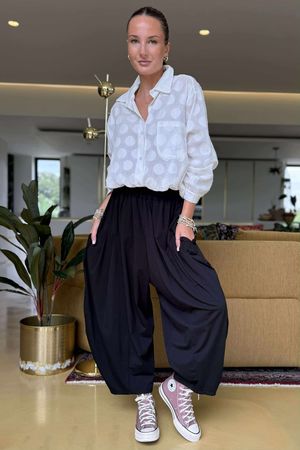 The Edit Sia Pant Black